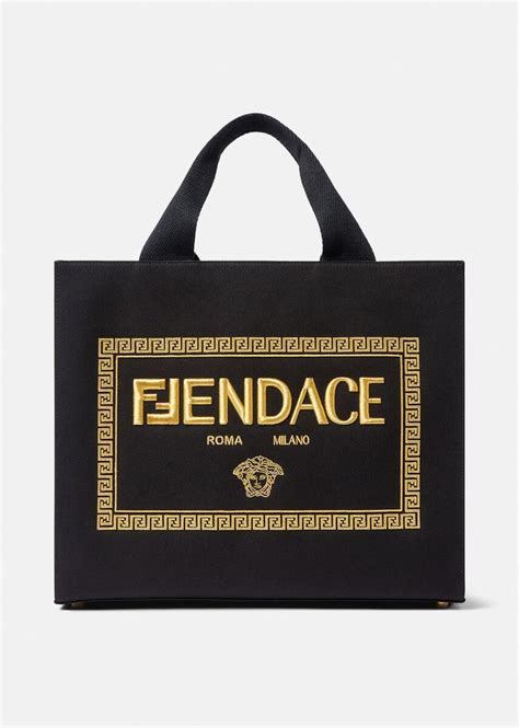 versace greek tote bag.